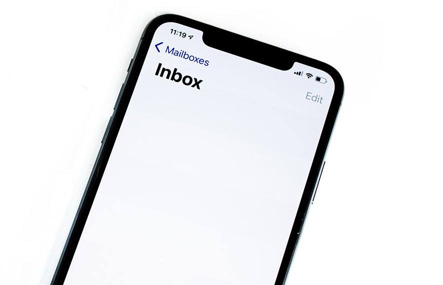iPhone Mail Inbox